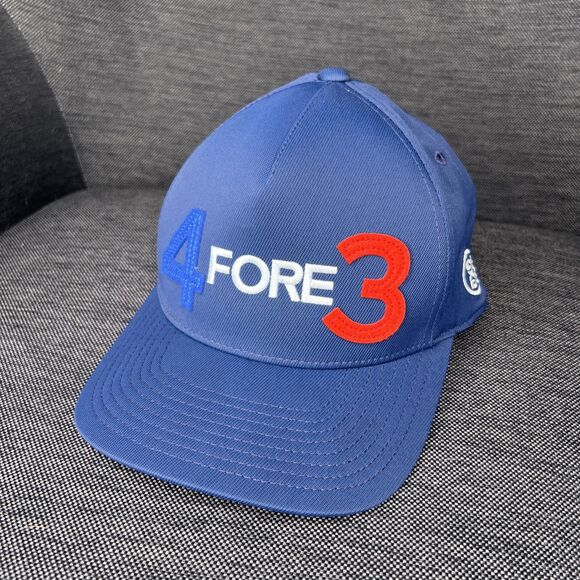 G/Fore Hat Cap 4FORE3 Matchplay Blue Red Snapback Bluejack National Logo - Picture 1 of 9